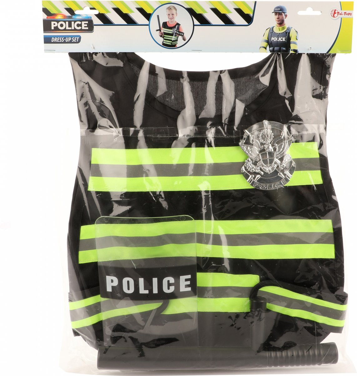 Toi-toys Politieset Zwart/geel 38 Cm