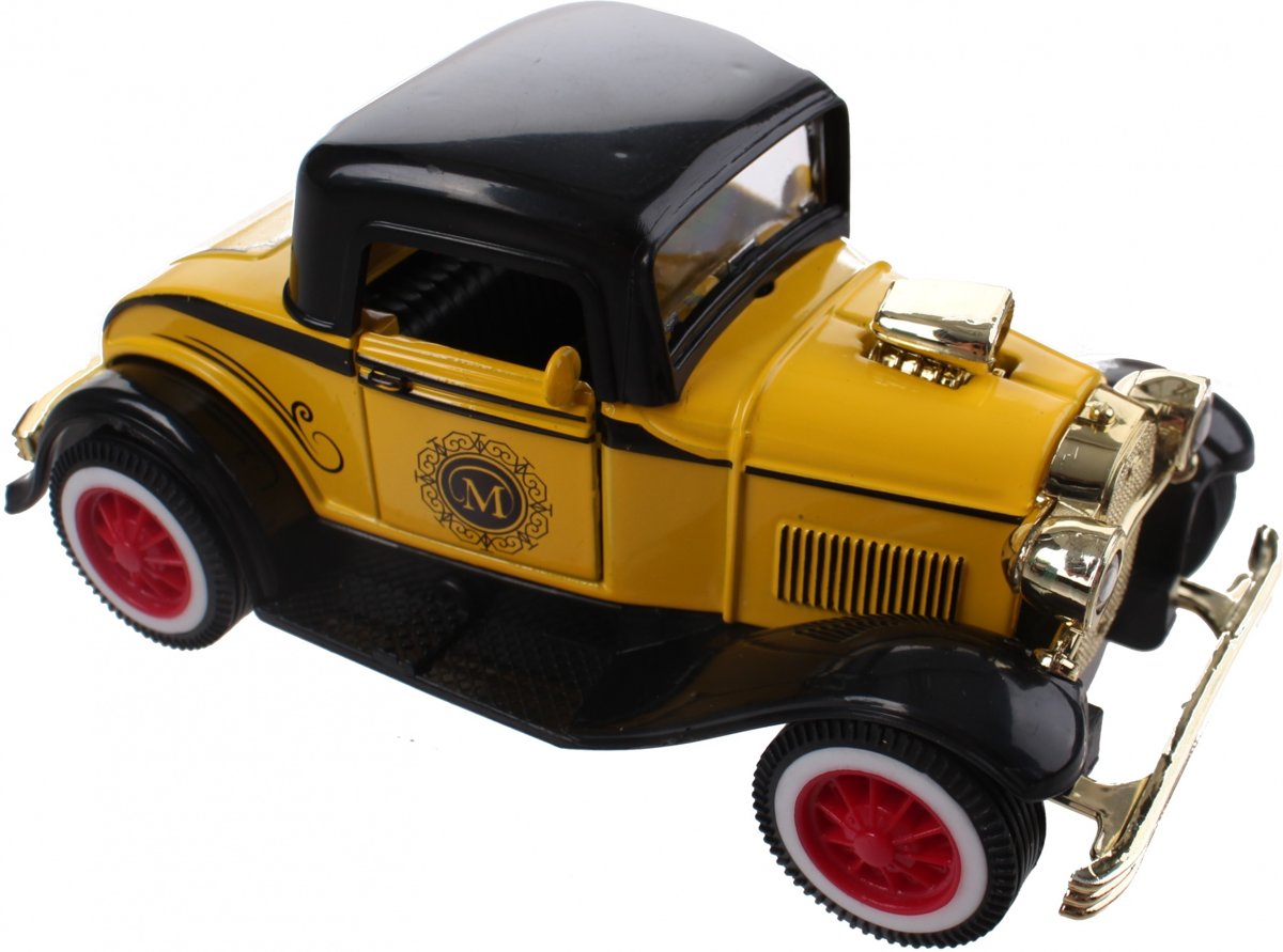 Toi-toys Schaalmodel Classic Cars Die-cast Geel/zwart 12 Cm
