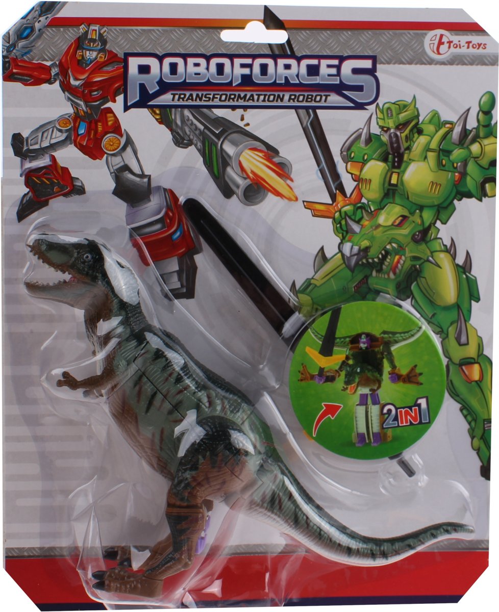 Toi-toys Transformer Tyrannosaurus En Robot Groen 18 Cm