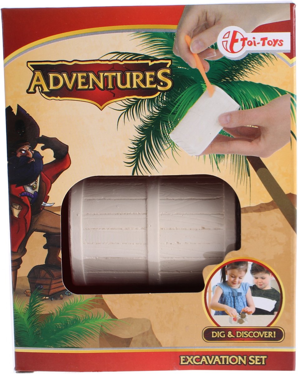 Toi-toys Uithaksteen Schat 7 Cm Wit