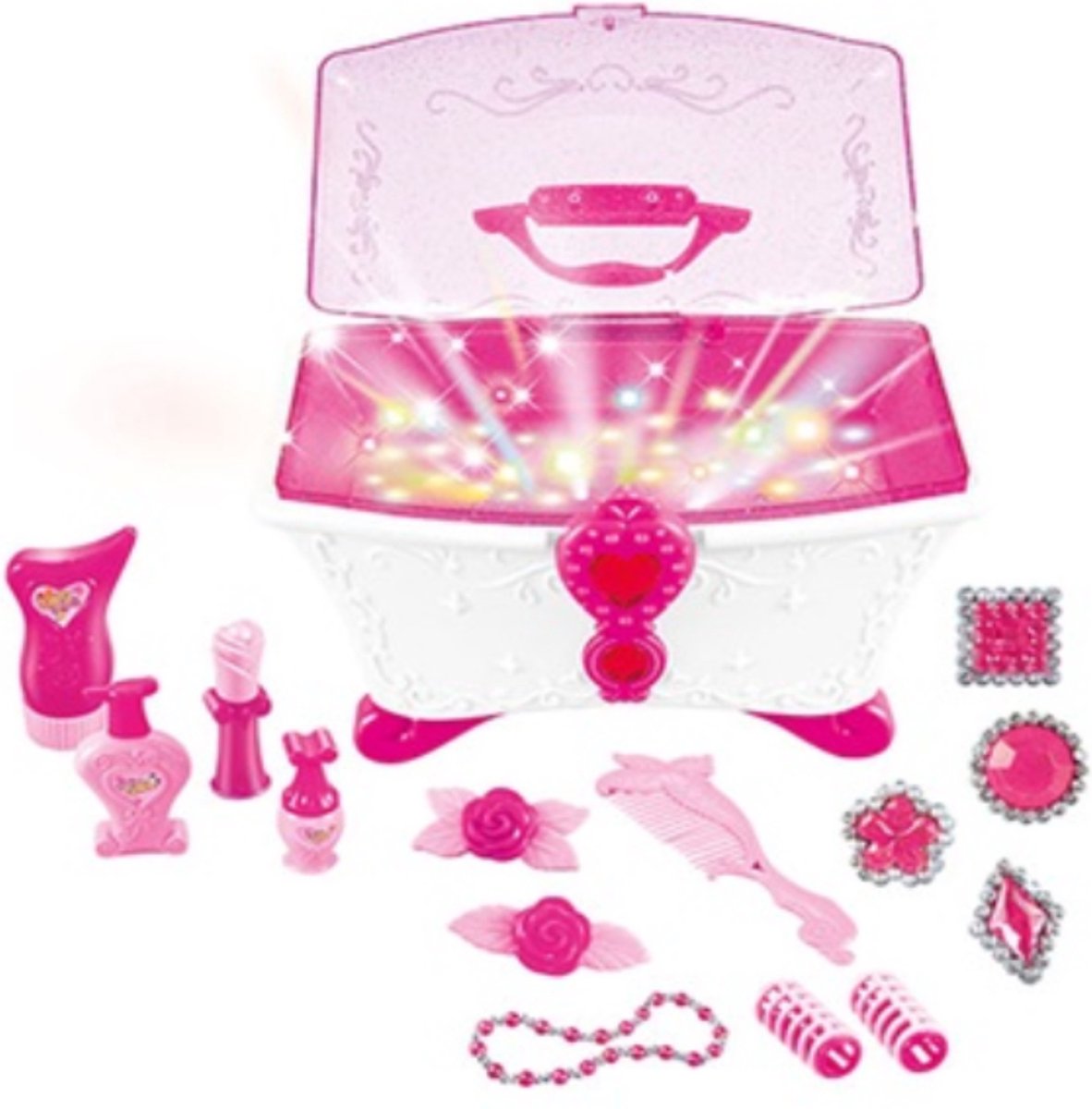 Toitoys Sieradenkistje - Wit - Met licht en geluid - Jewelrybox