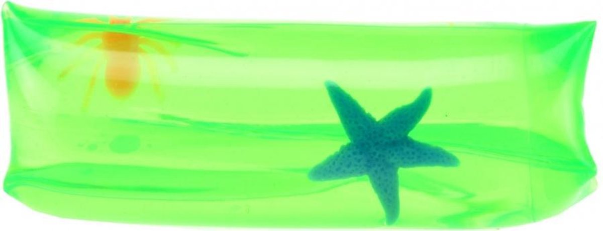 water wiggler met zeedieren 12 cm groen