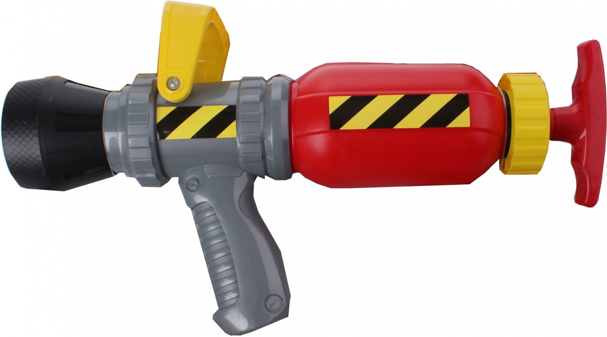 waterpistool Brandweer 38 cm rood/grijs