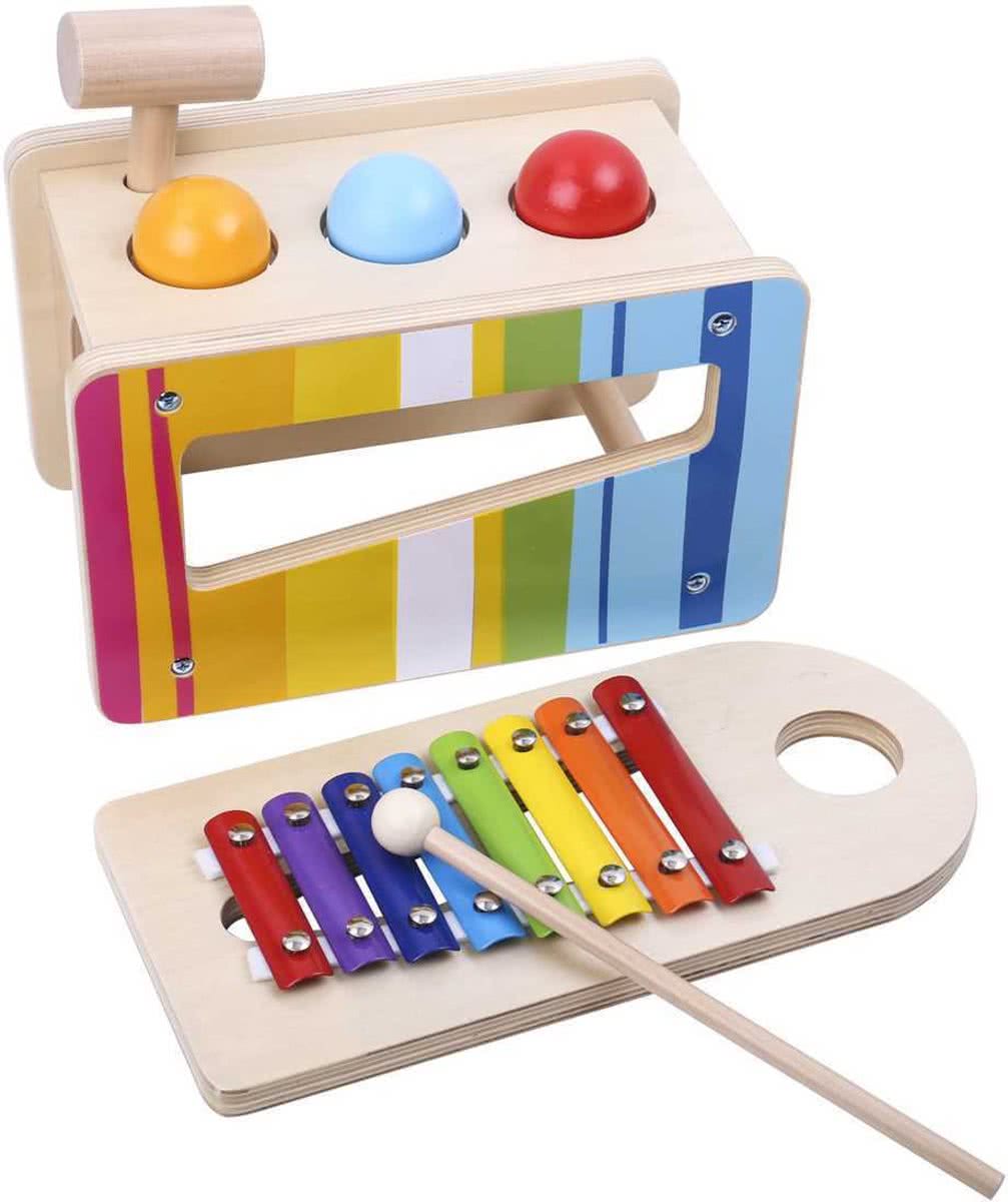 Houten babyspeelgoed  van het merk Tooky toy