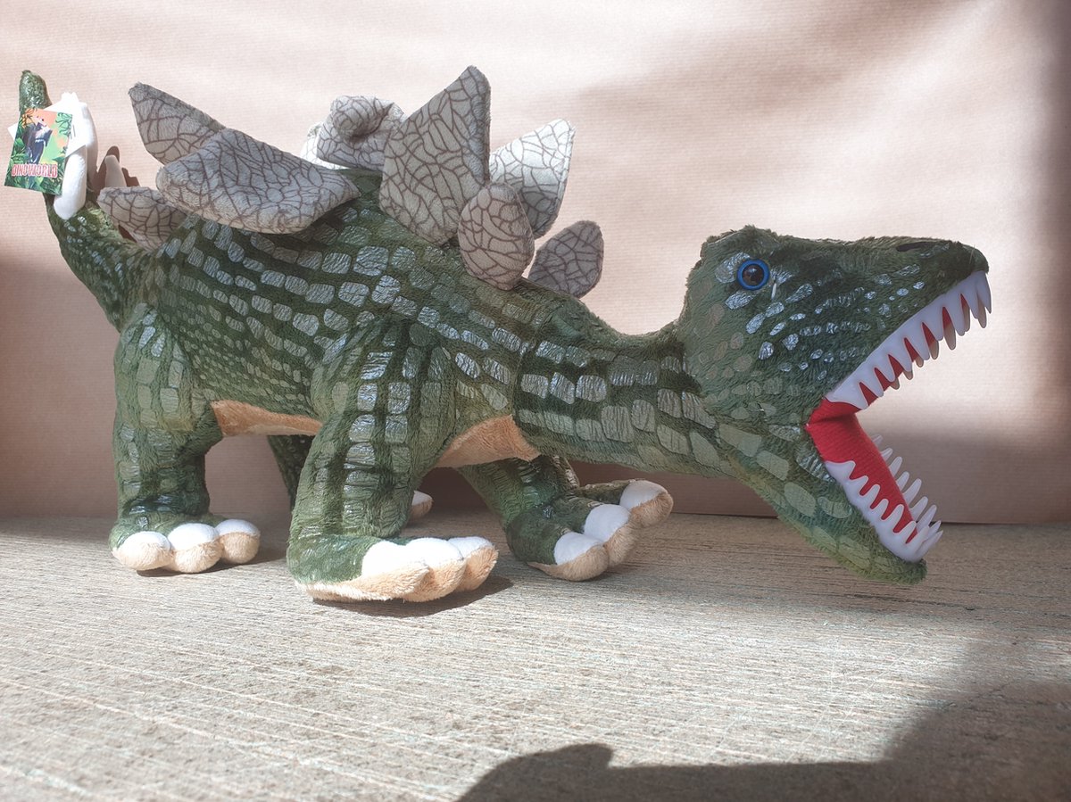 Dinosaurus Pluche Stegosaurus 40 cm hoog 55 lang
