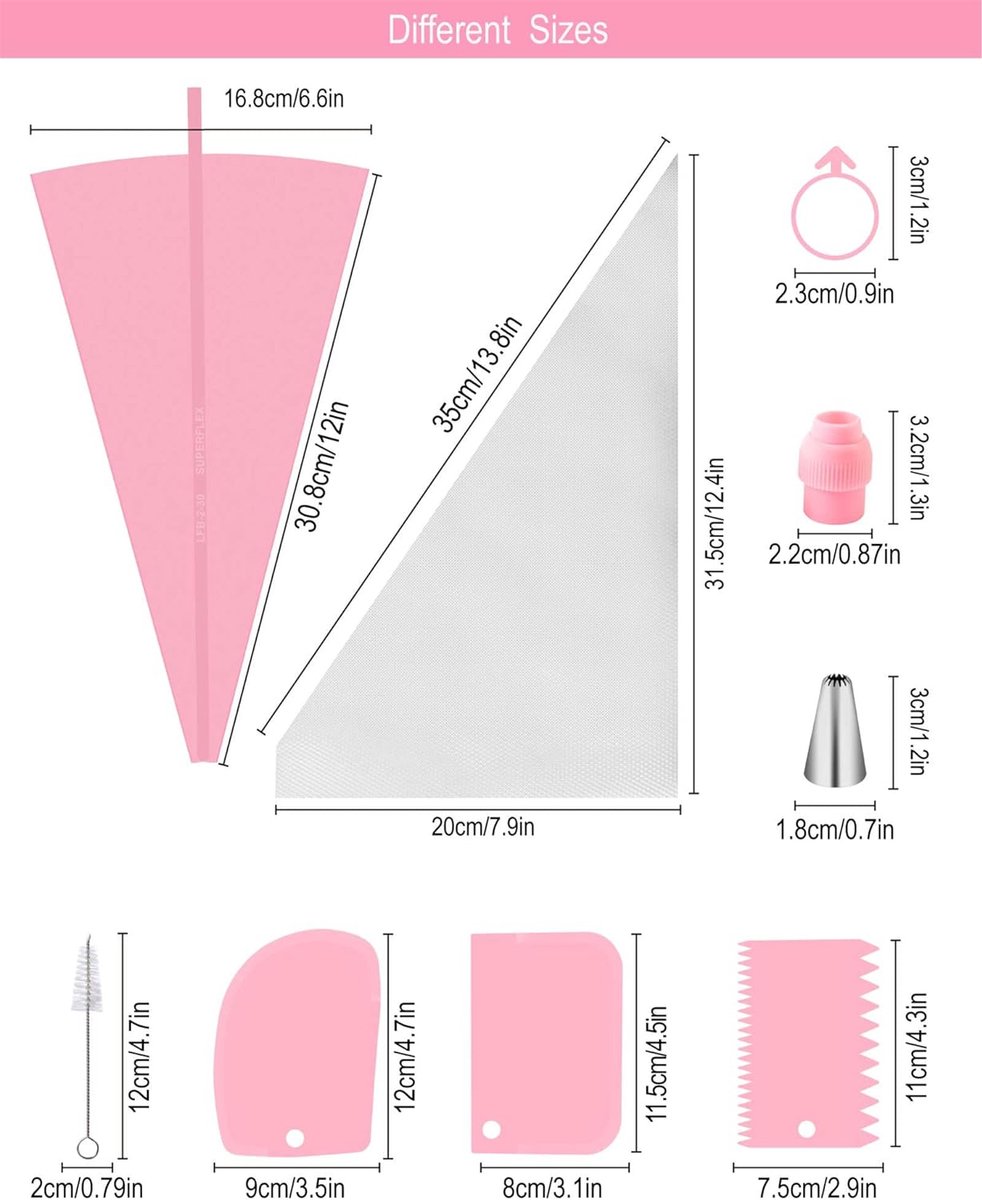 taartdecoratieset voor beginners, Cake Decorating Supplies Kit Set ,40 stuks