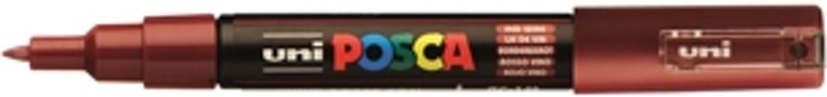 uni-ball Paint Marker op waterbasis Posca PC-1MC wijnrood