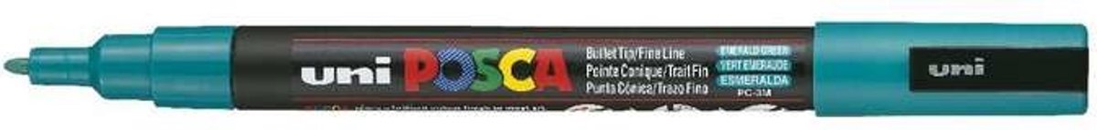 uni-ball Paint Marker op waterbasis Posca PC-3M smaragdgroen