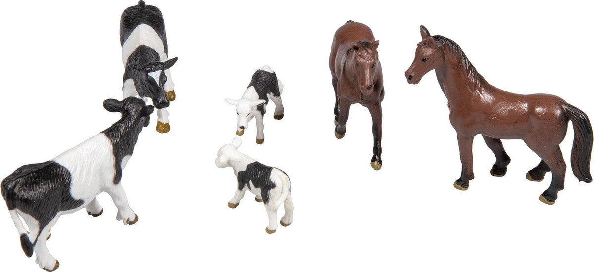 Dutch Farm Koeien en Paarden Set 7-delig