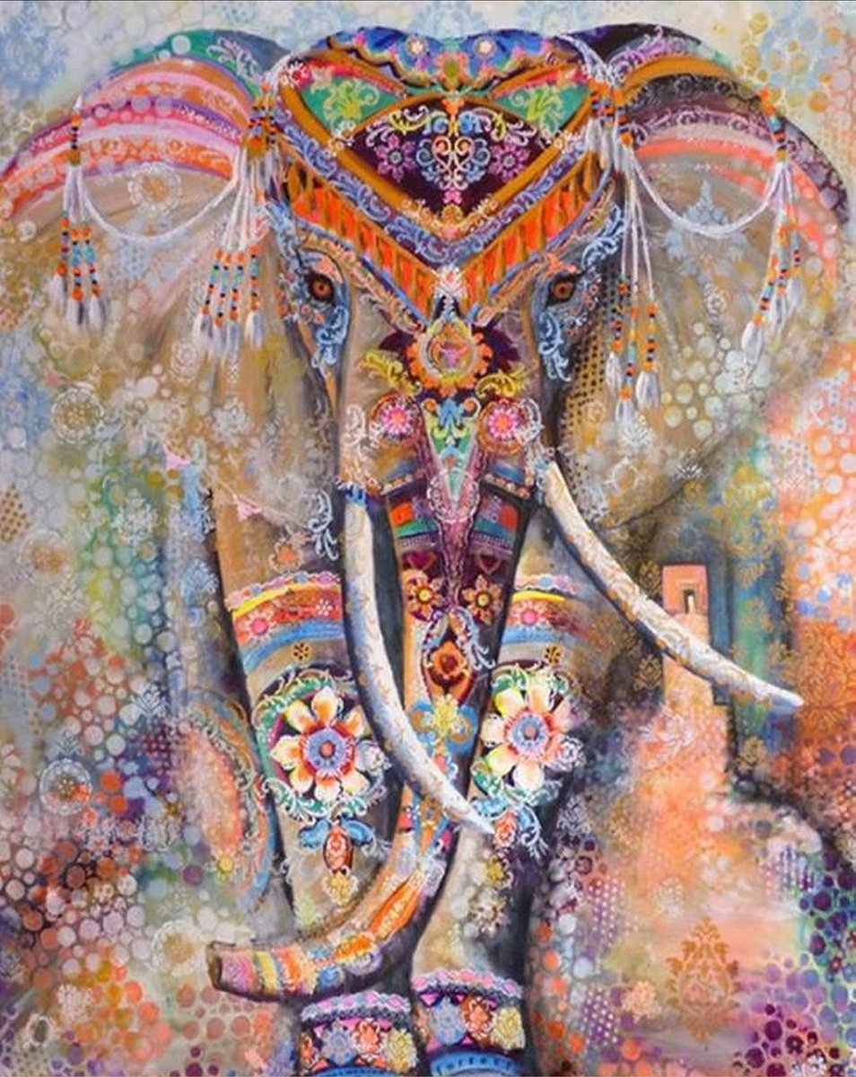 VDTOYS® DIAMOND PAINTING volwassenen - VDTC217 - vierkante steentjes - full - groot formaat - nieuwe tekeningen - 55 op 45 cm (canvas) - 50 op 40 (foto)