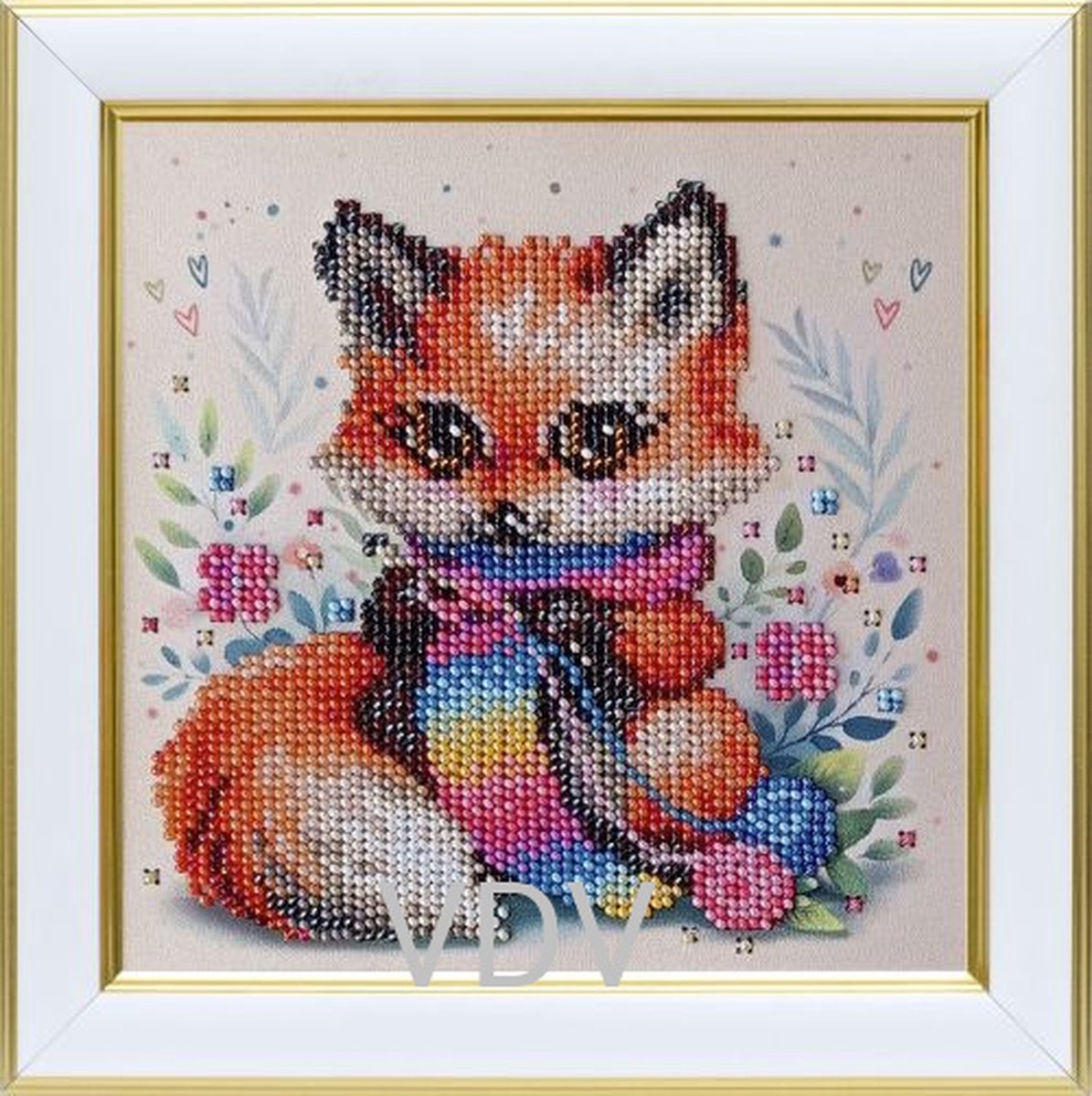 BORDUURPAKKET met kralen - parels - Fox - Vos