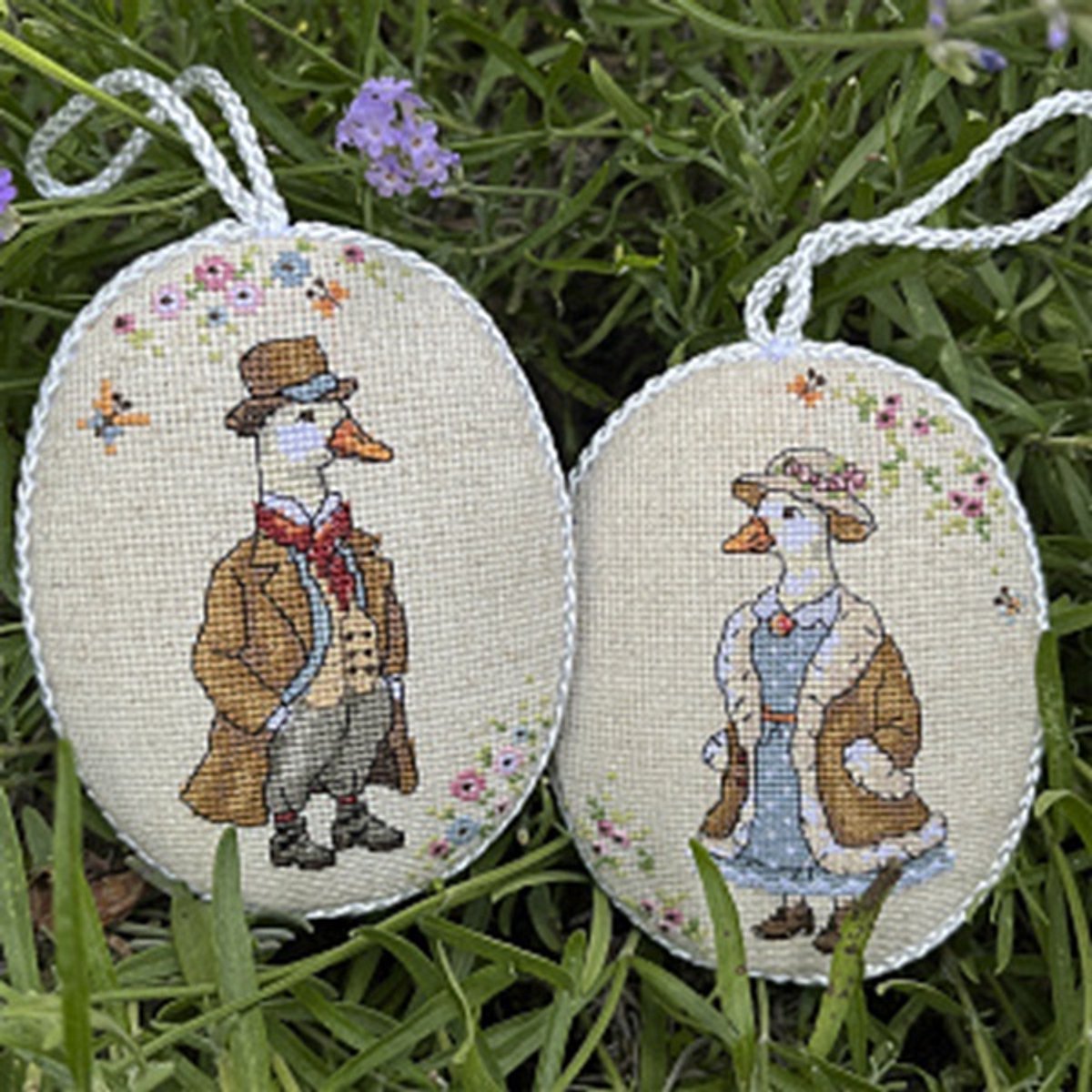 Borduurpakket VDV - Geese - Ganzen - met DMC garens