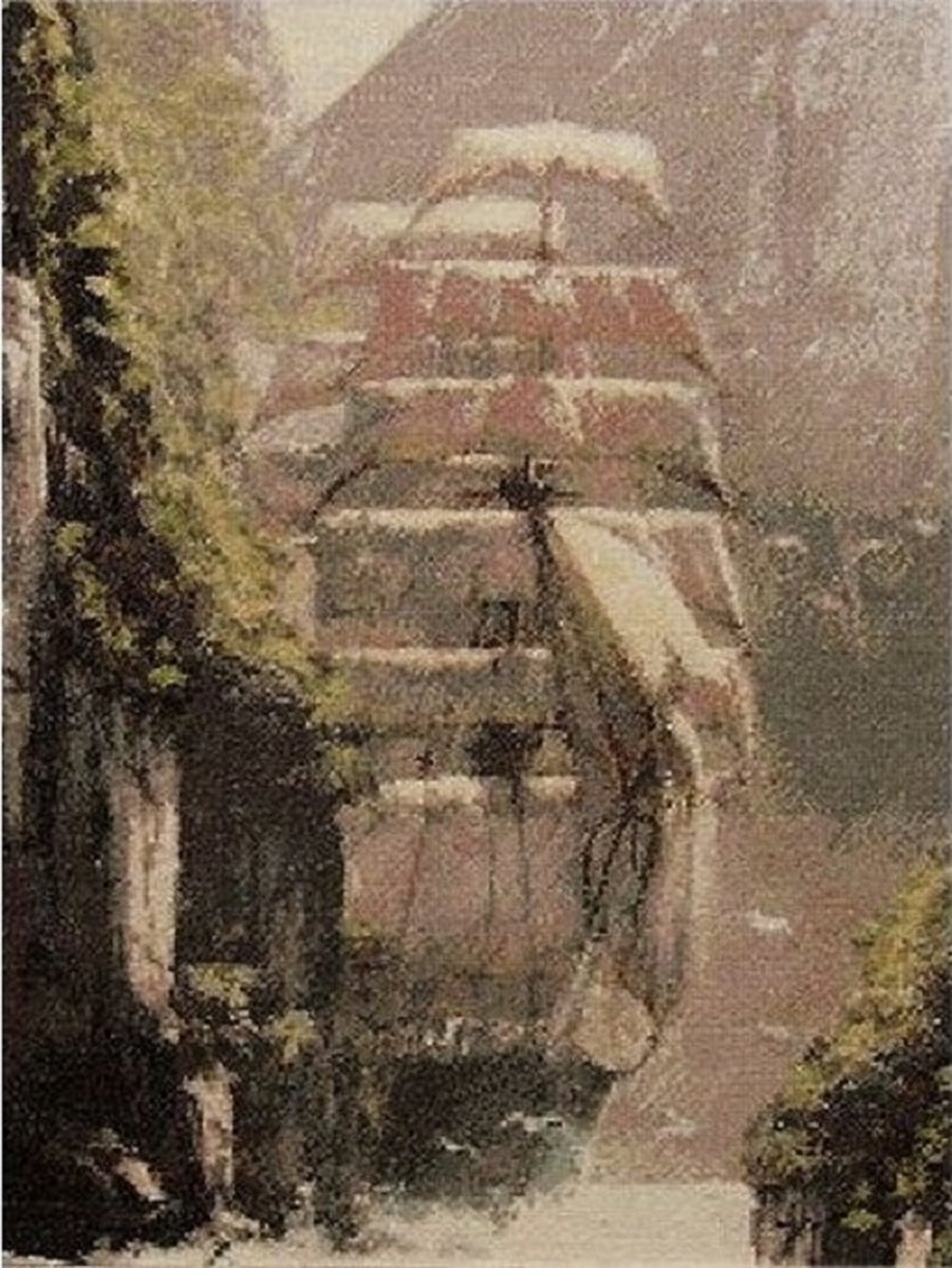 Borduurpakket VDV - Under Sail - Zeilen los - telpatroon om zelf te borduren - DMC garens