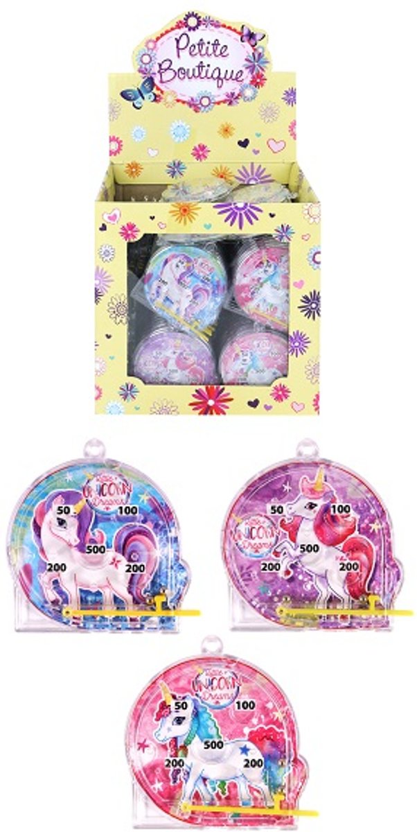 108 STUKS I Grabbelton Flipperspel Model: Unicorn / Eenhoorn in Traktatiebox (Uitdeelcadeautjes / Trakteren)