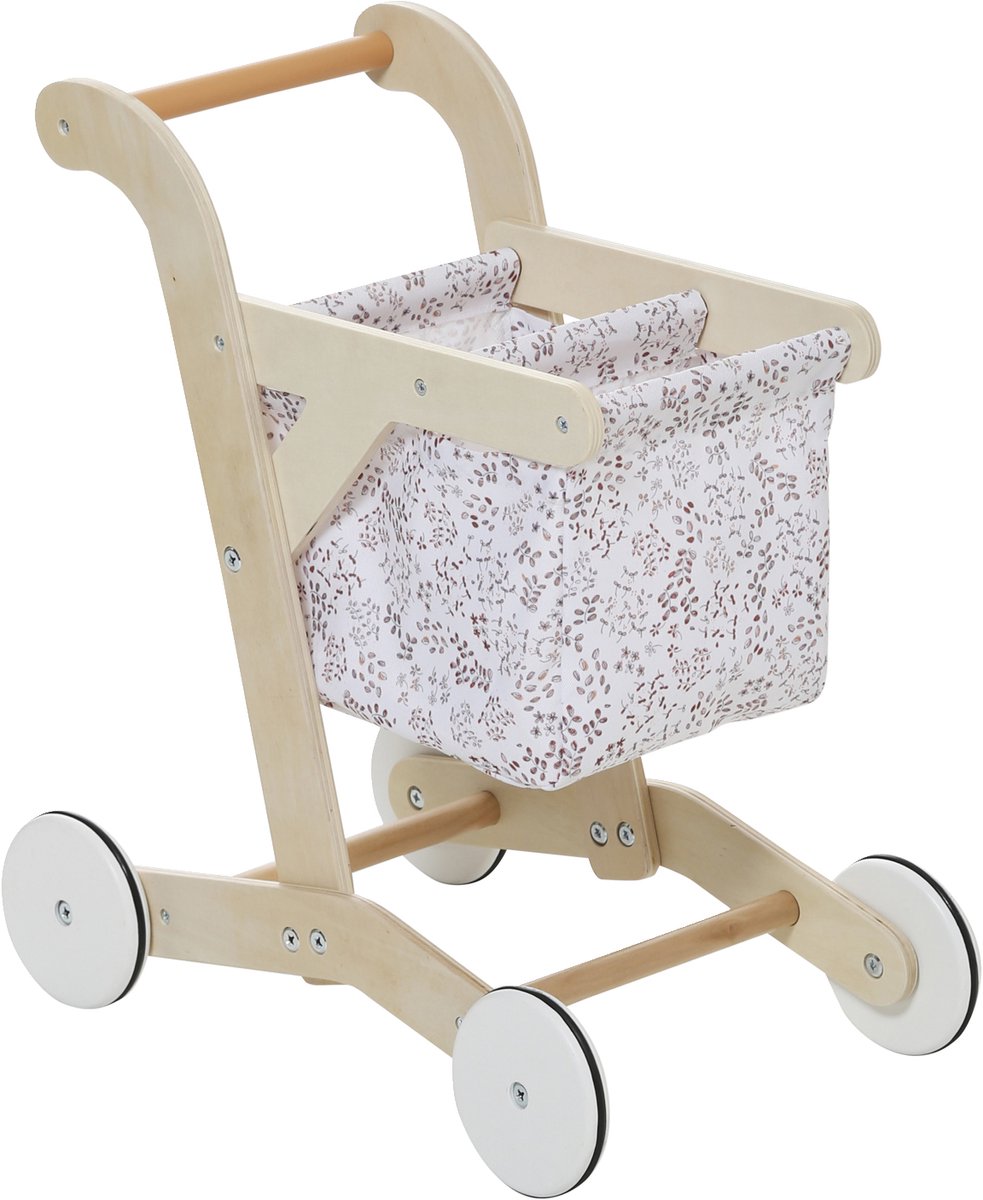 Vertbaudet FSC? stoffen en houten winkelwagen