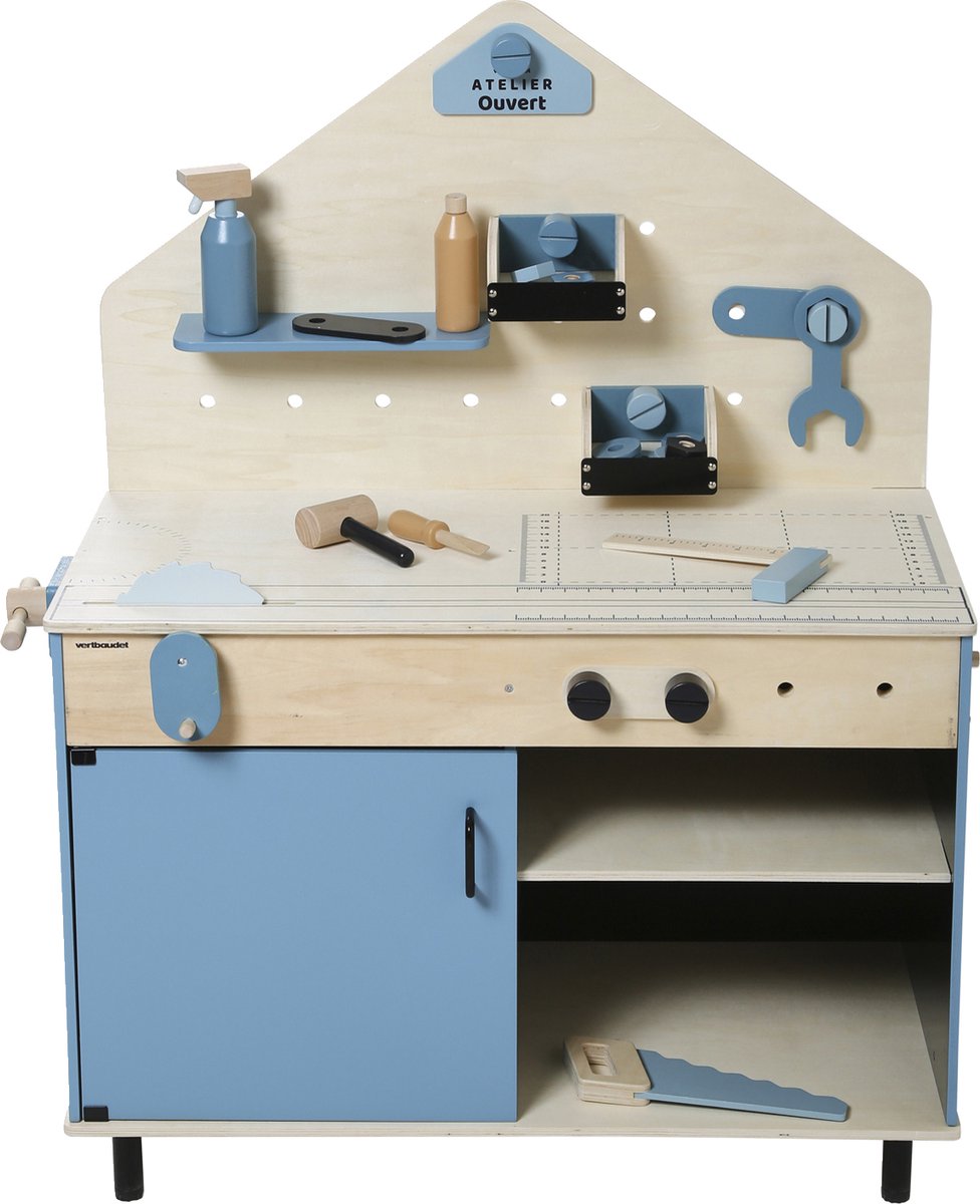 Vertbaudet Grote FSC? werkbank van hout en metaal