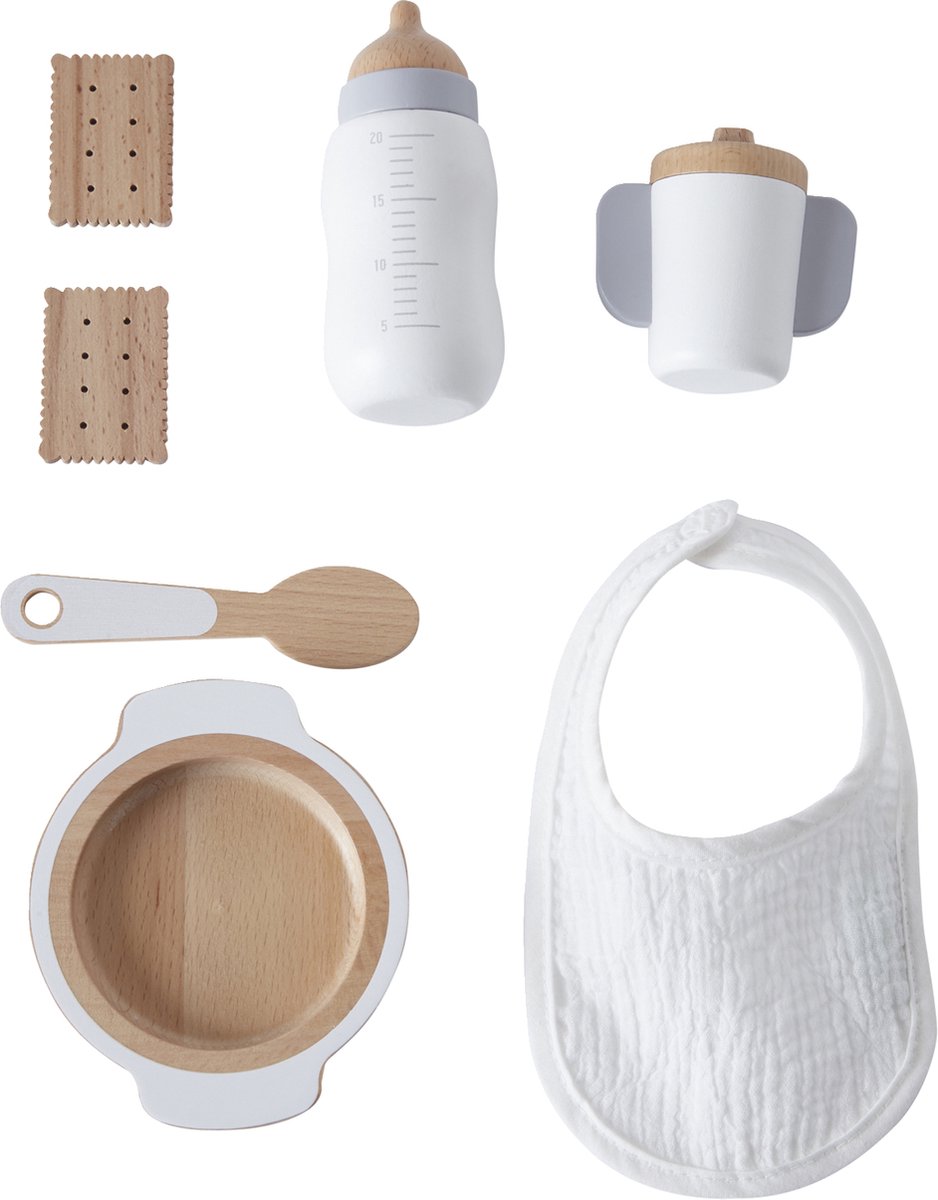 Vertbaudet Houten accessoireset voor babyvoeding