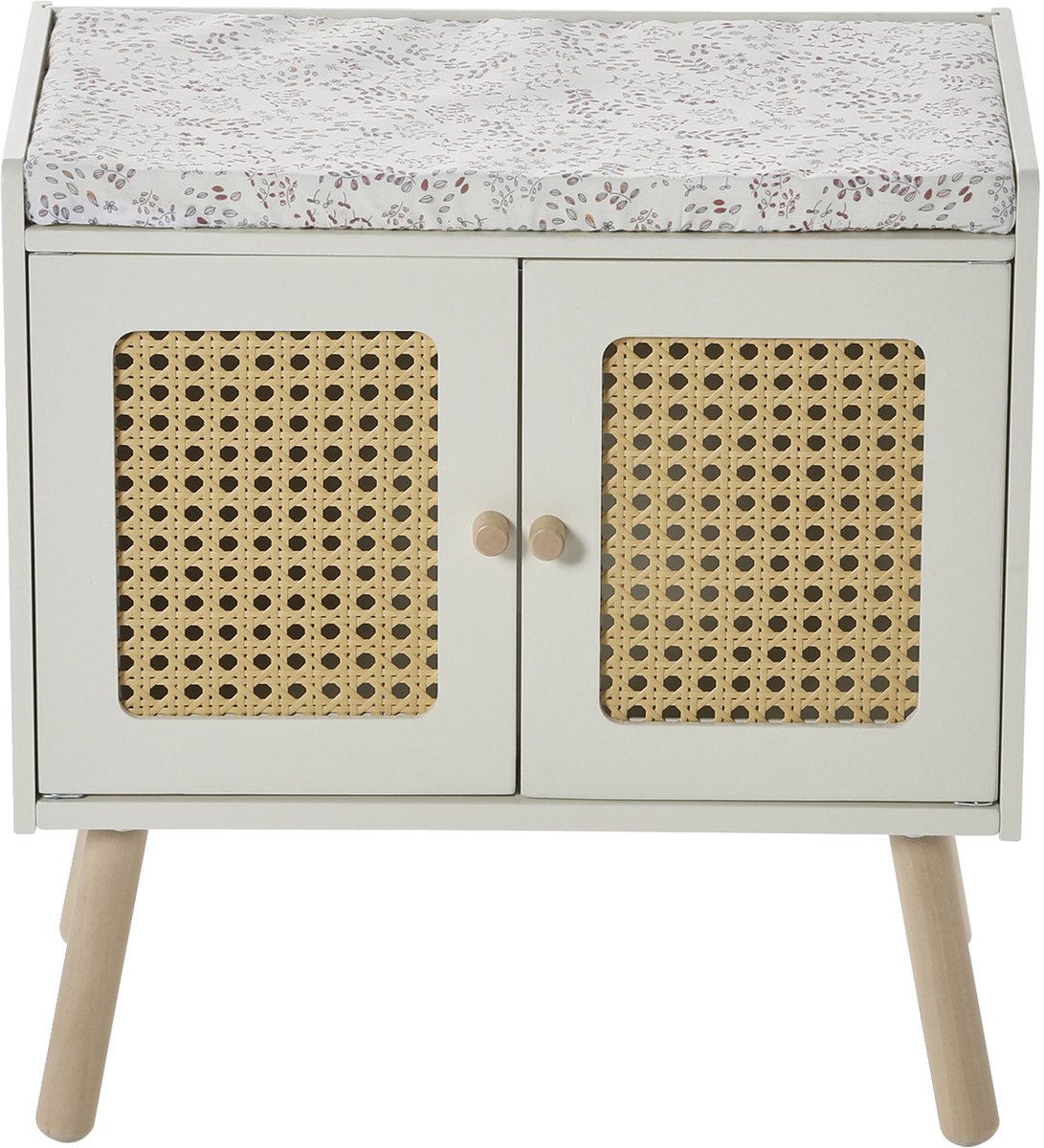 Vertbaudet Luiertafel met riet en FSC?-hout PO?SIE