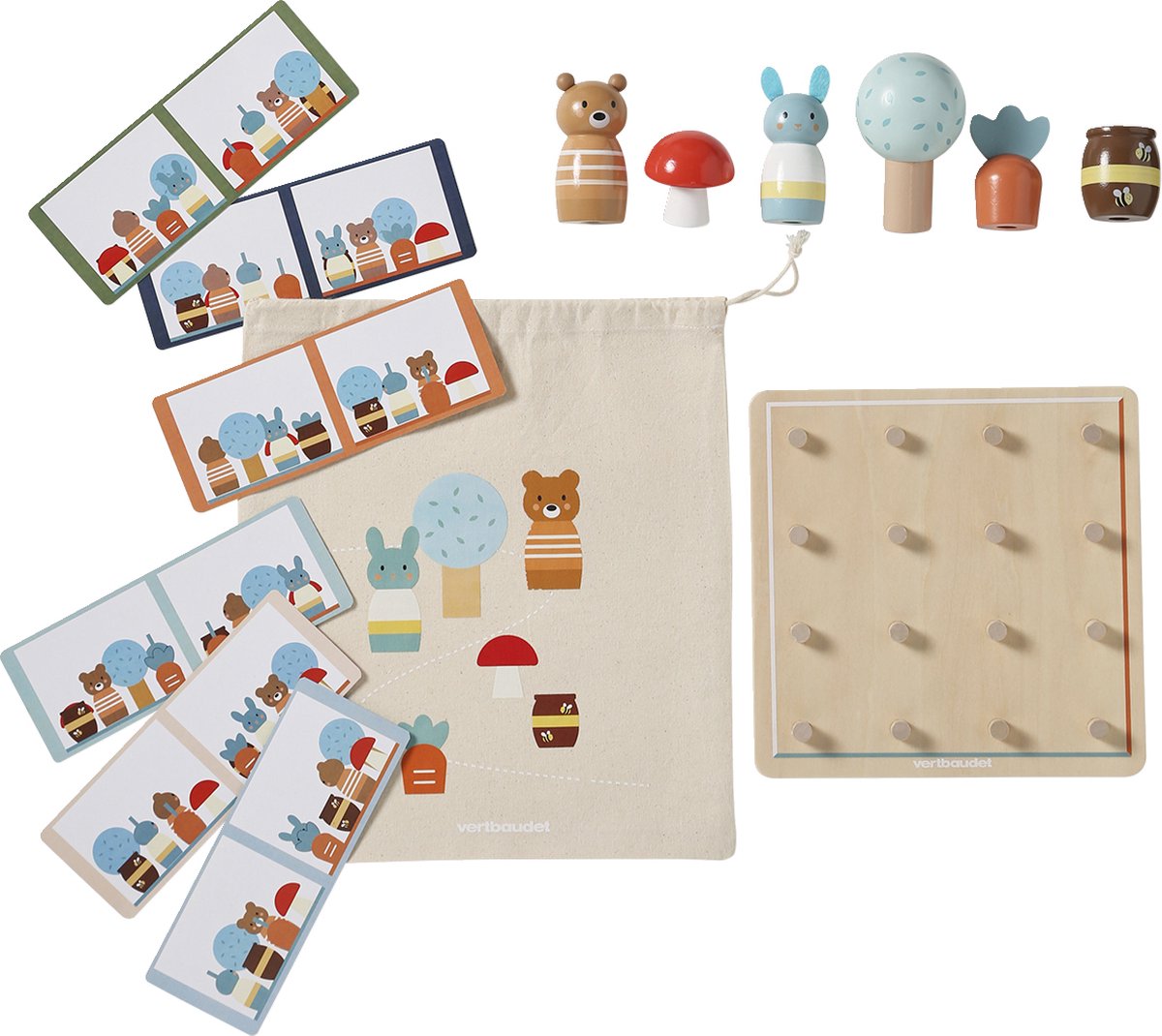 Vertbaudet Oriлntatiespel Les amis de la forкt in FSC 100%®-hout