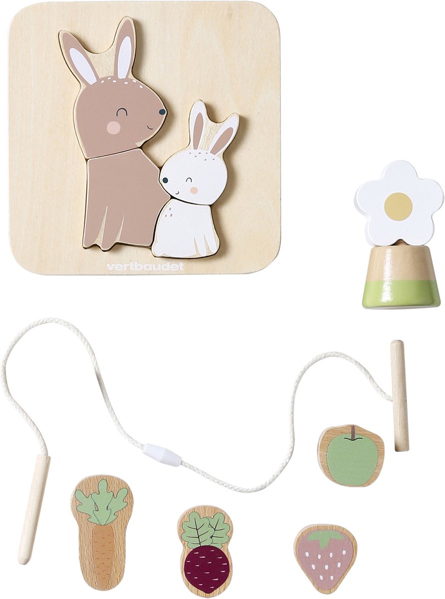 Vertbaudet Trio van ontwikkelingsspelletjes van FSC 100%-hout