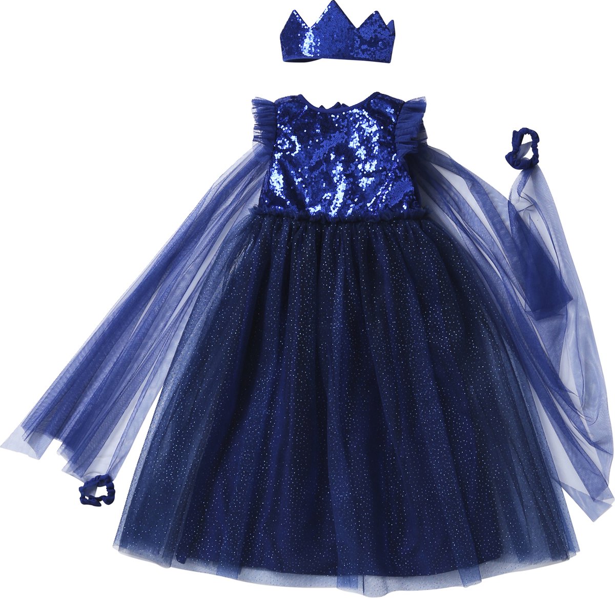 Vertbaudet Verkleedkleren prinses met sluier en kroon