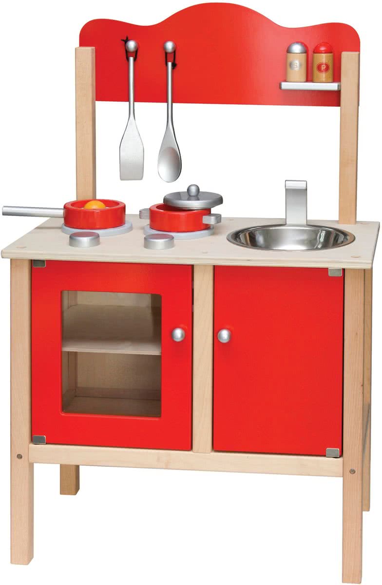 Viga Toys - Kinderkeuken - Nobel - Rood