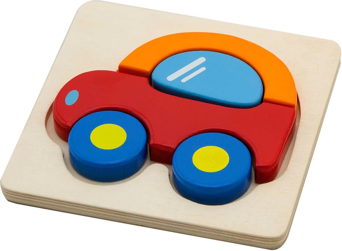 Viga Toys - Mini Puzzel - Auto