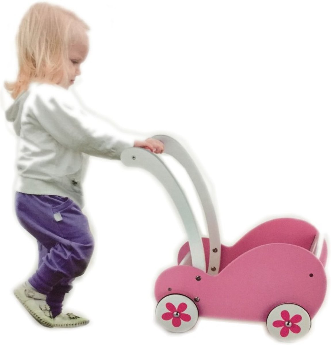 Viga toys houten poppenwagen