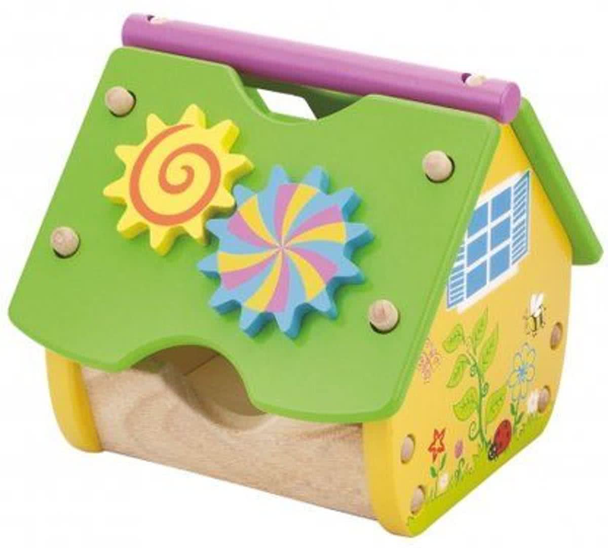 Vigatoys Activity Huisje met geometrische blokken.