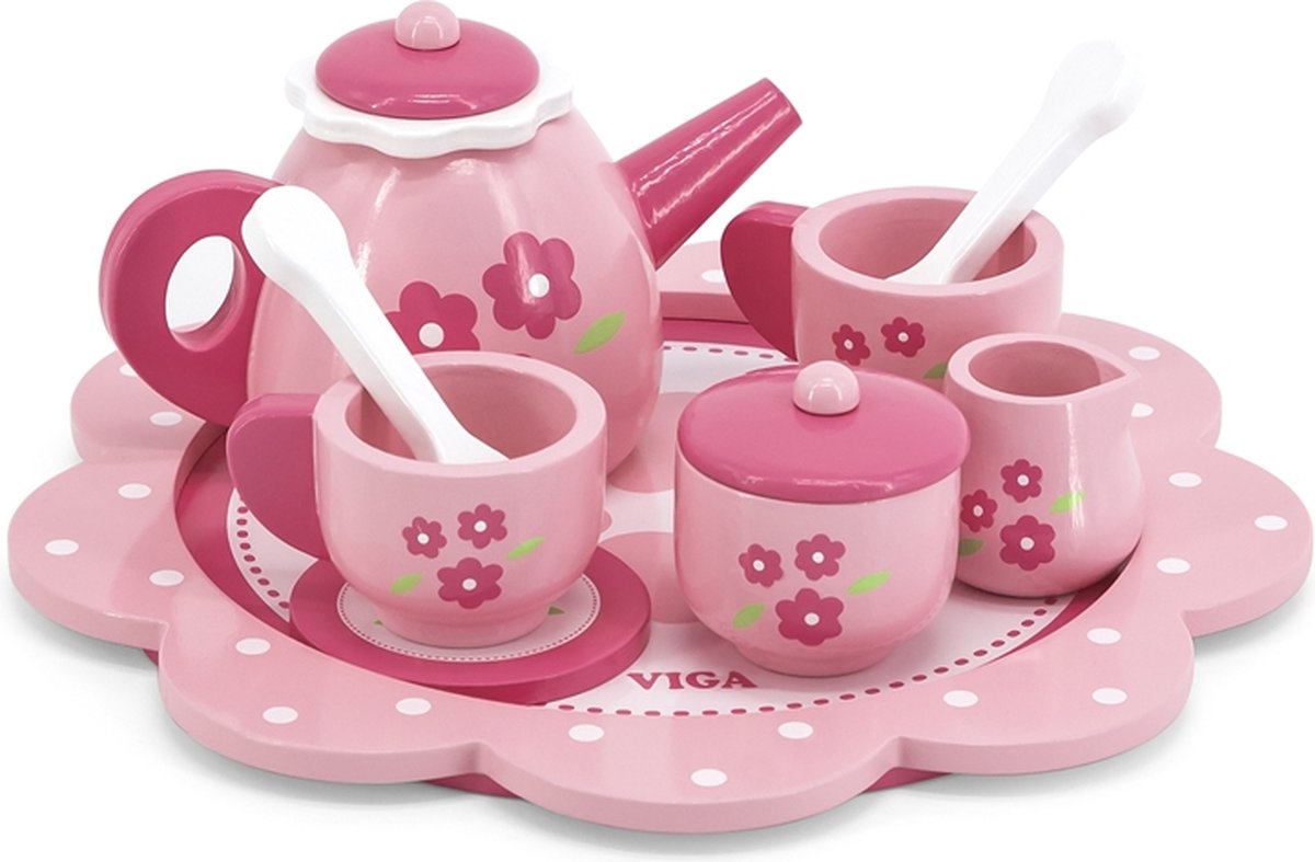 Vigatoys Houten Theeservies - Rose