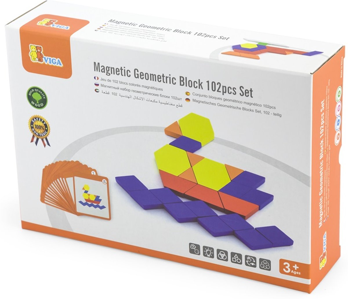 Vigatoys Magnetisch Mozaiek 102-dlg.