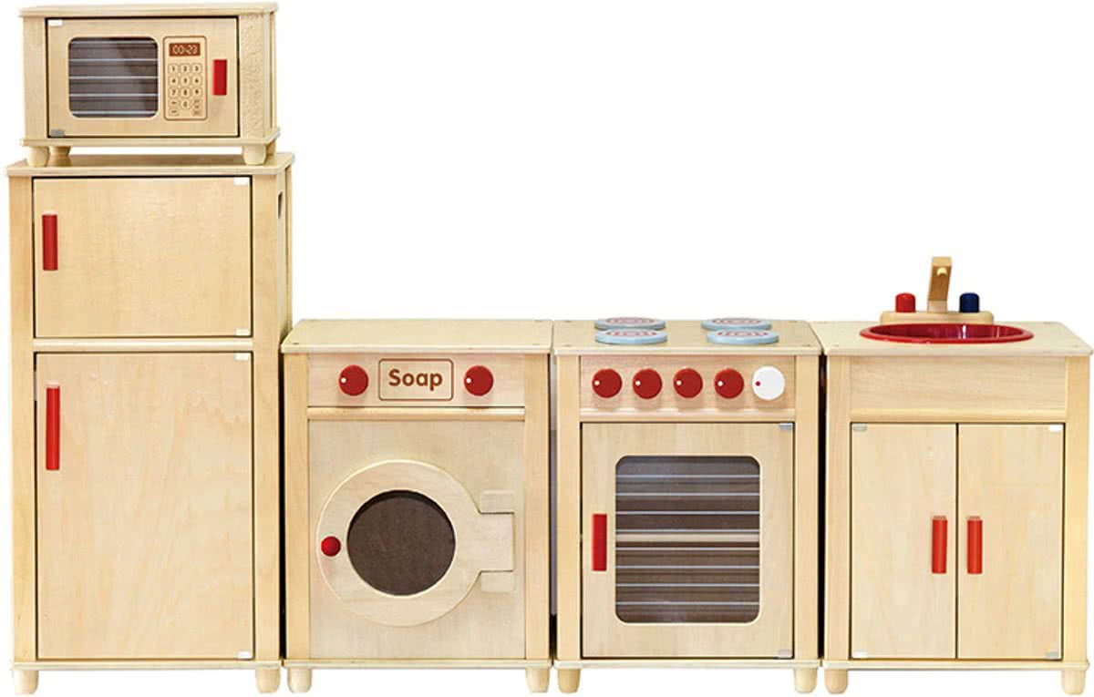 Vigatoys Speelkeuken 5-dlg Naturel