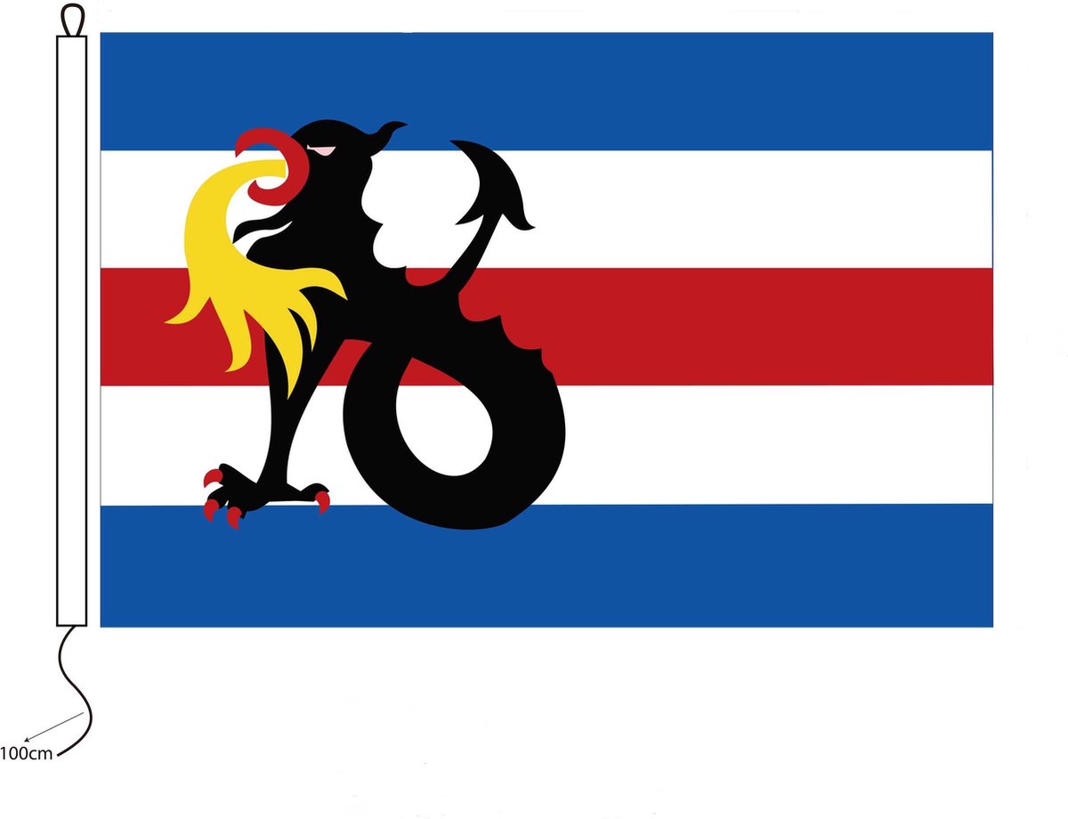 Slochterse vlag van Slochteren 150 x 225 cm