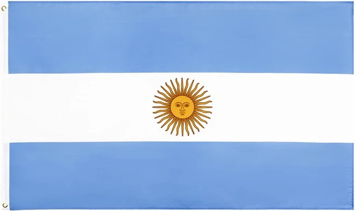 VlagDirect - Argentijnse vlag - Argentinië vlag - 90 x 150 cm.