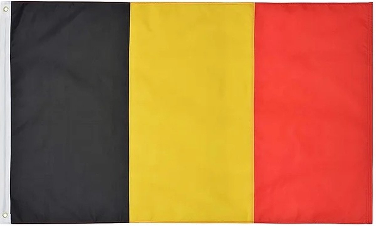 VlagDirect - Belgische vlag - België vlag - 90 x 150 cm.