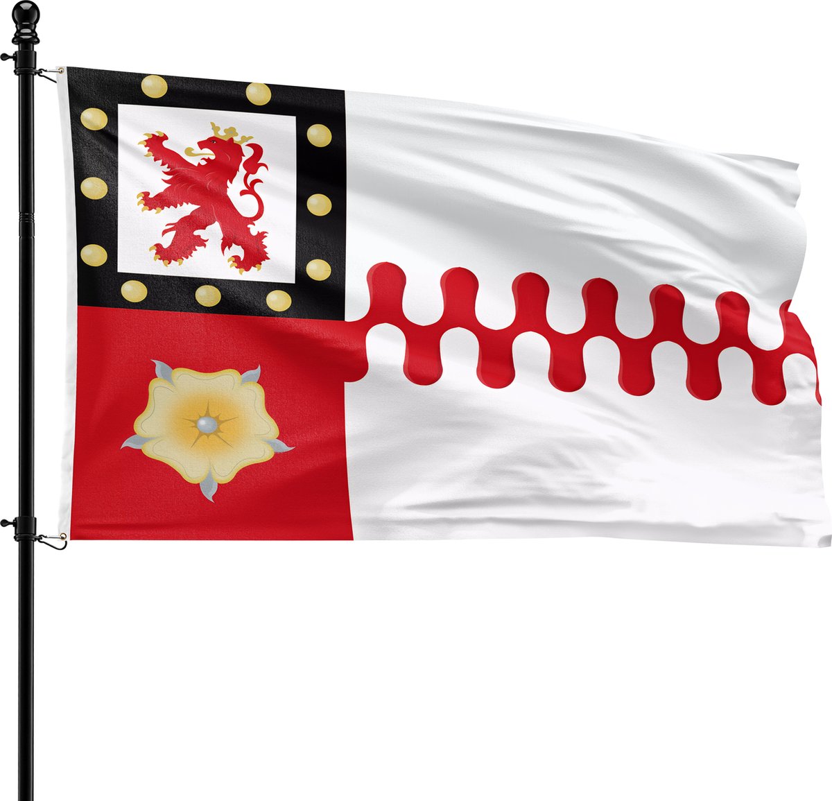 VlagDirect - Berg en Dal vlag - Gemeente Berg en Dal vlag - 90 x 150 cm.