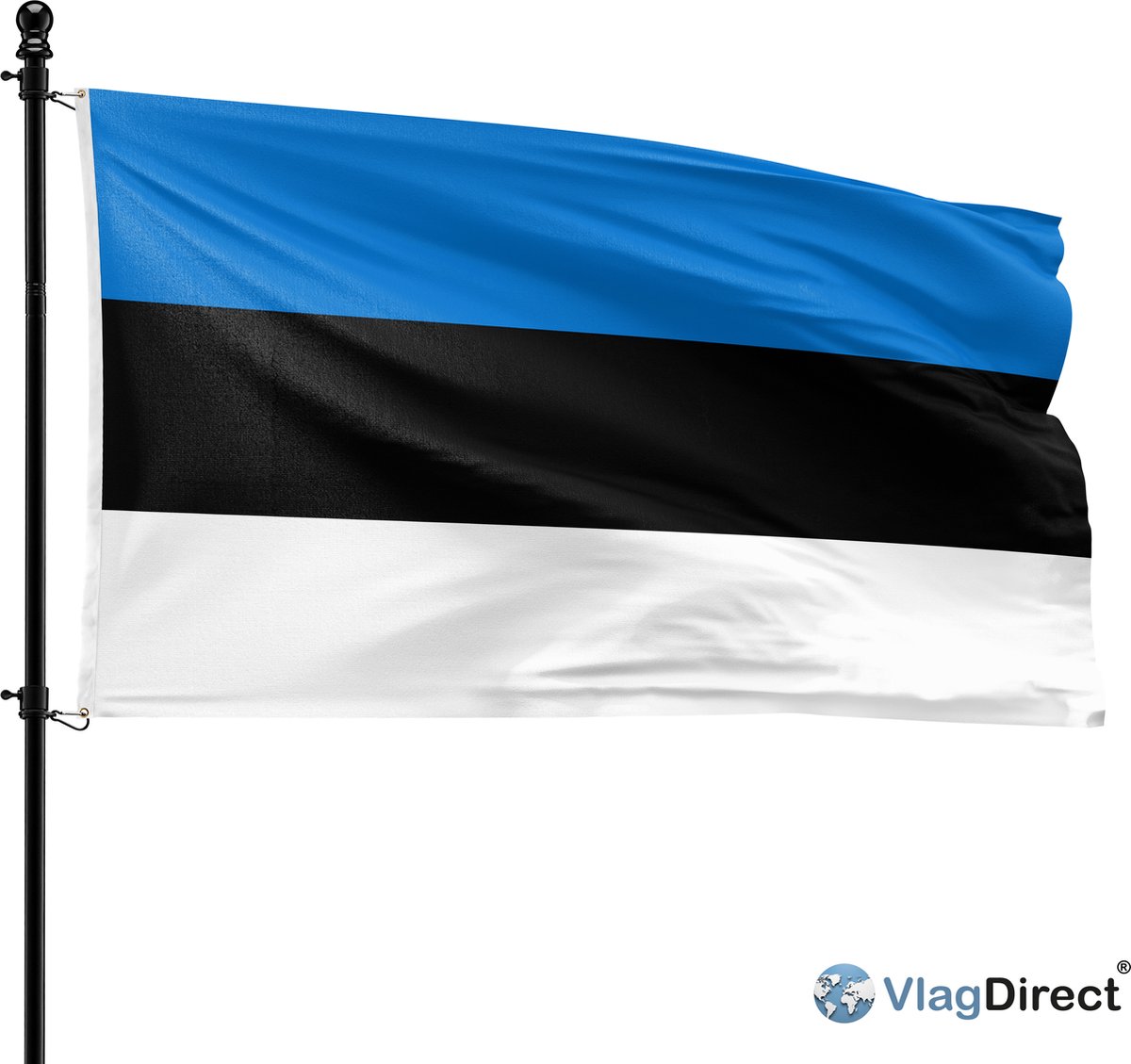 VlagDirect - Estische vlag - Estland vlag - 90 x 150 cm