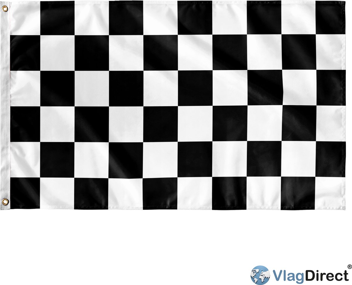 VlagDirect - Finish vlag - Einde Race vlag - 90 x 150 cm.