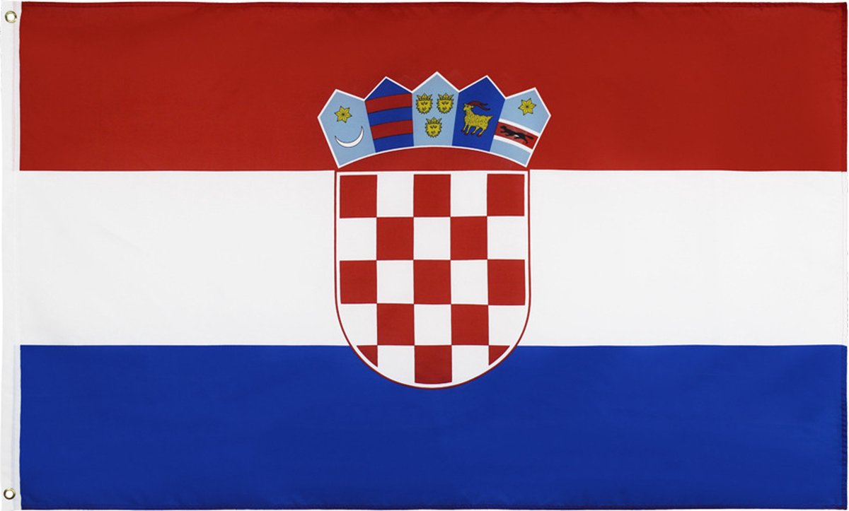 VlagDirect - Kroatische vlag - Kroatië vlag - 90 x 150 cm.