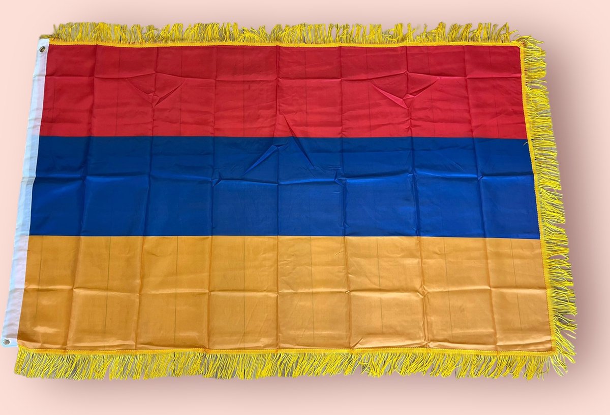 VlagDirect - Luxe Armeense vlag - Luxe Armenië vlag - 90 x 150 cm.