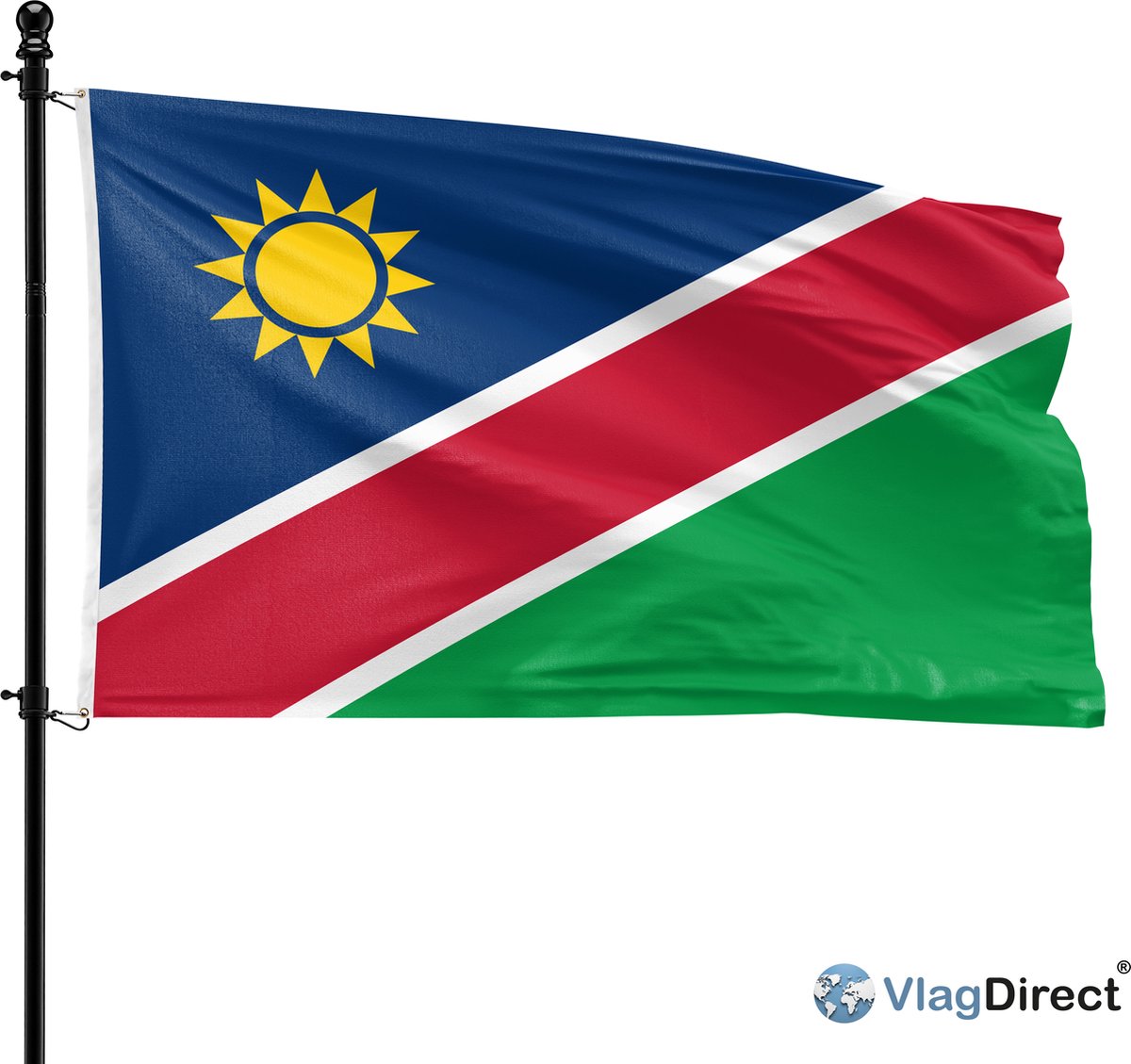 VlagDirect - Namibische vlag - Namibië vlag - 90 x 150 cm