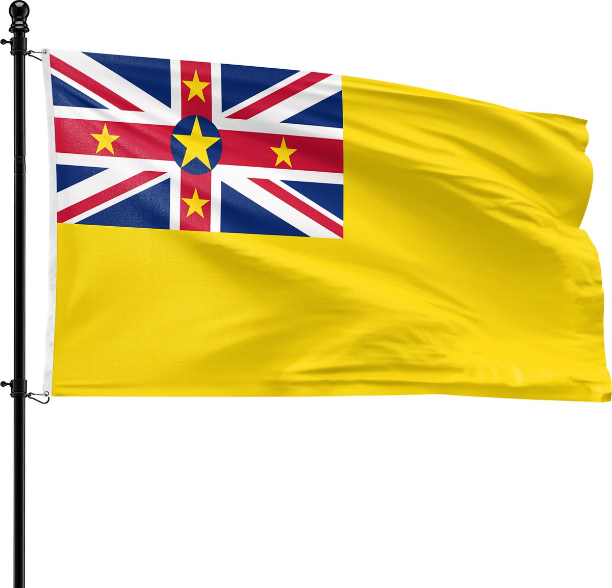 VlagDirect - Niueaanse vlag - Niue vlag - 90 x 150 cm.