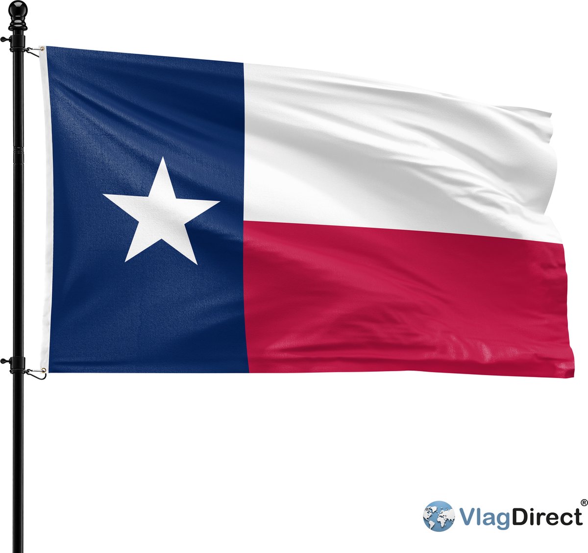 VlagDirect - Texaanse vlag - Texas vlag - 90 x 150 cm.