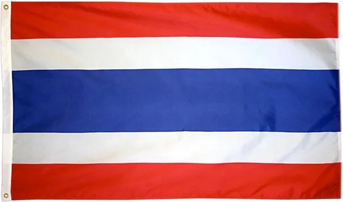 VlagDirect - Thailandse vlag - Thailand vlag - 90 x 150 cm.
