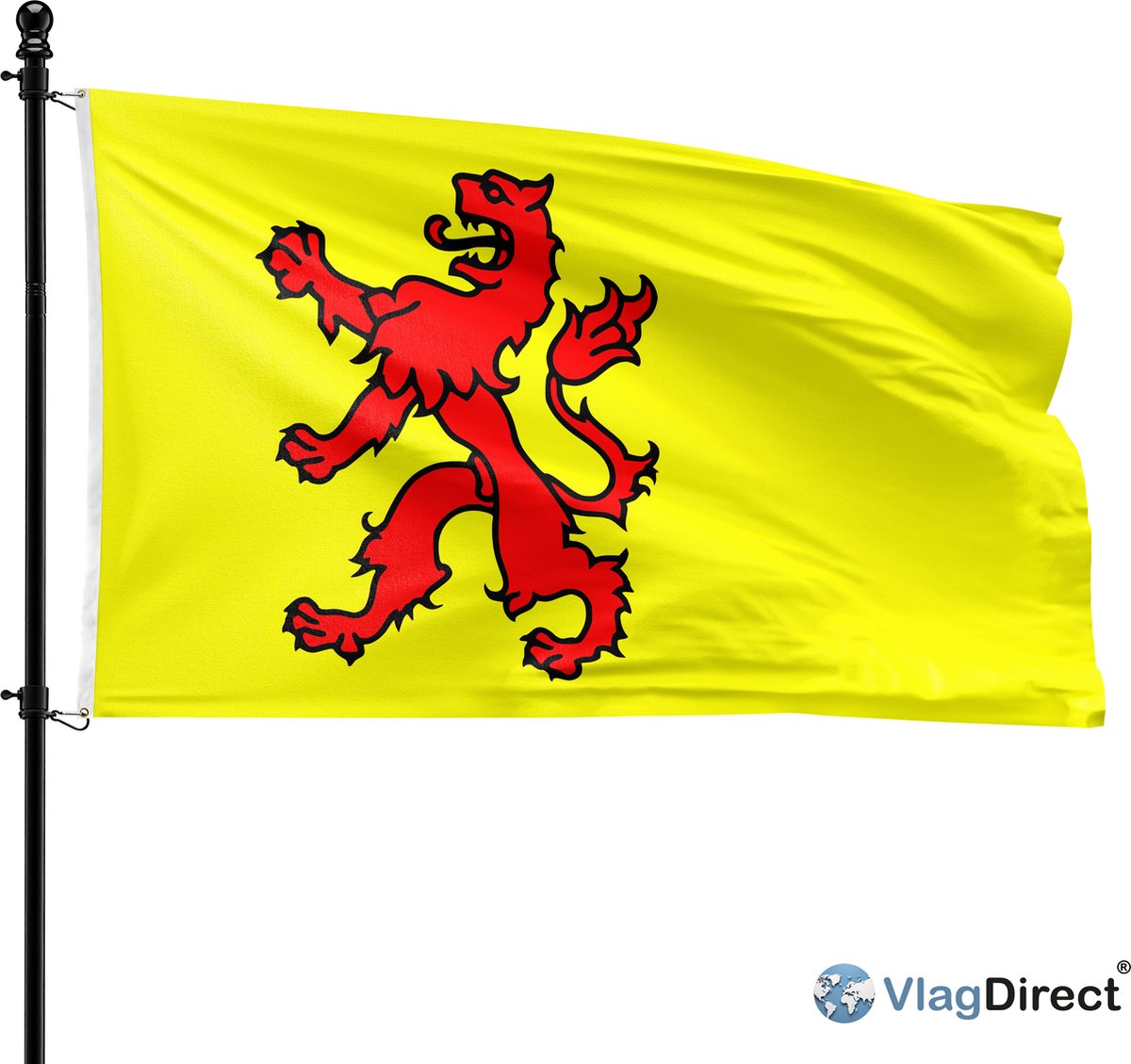 VlagDirect - Zuid-Hollandse vlag - Zuid-Holland vlag - 90 x 150 cm