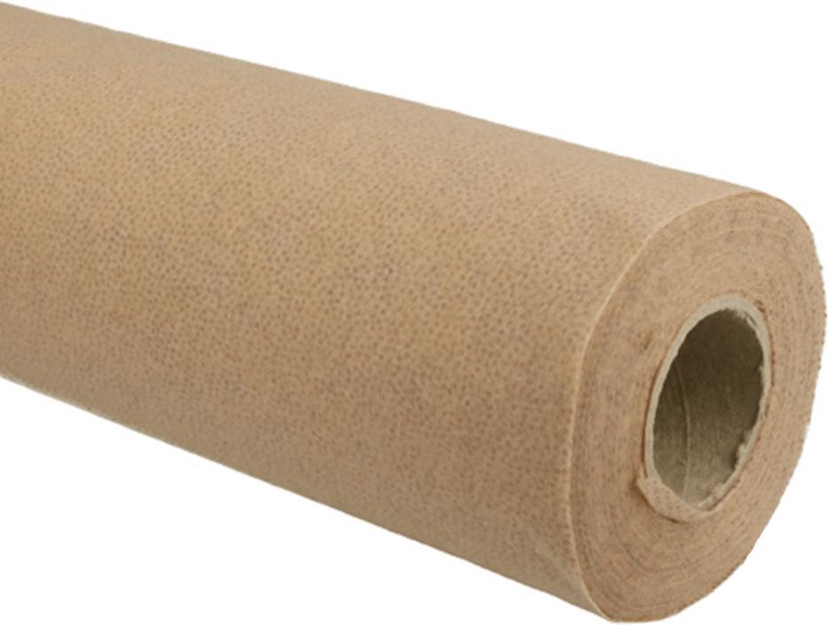 VLIESELINE TUSSENVOERING LE420 (VOOR LEER), PLAKBAAR 90CM BEIGE, PER METER.
