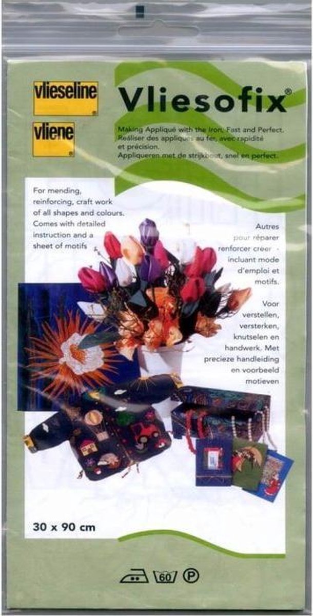 VLIESELINE VLIESOFIX MET PAPIER 30X90CM TRANSPARANT