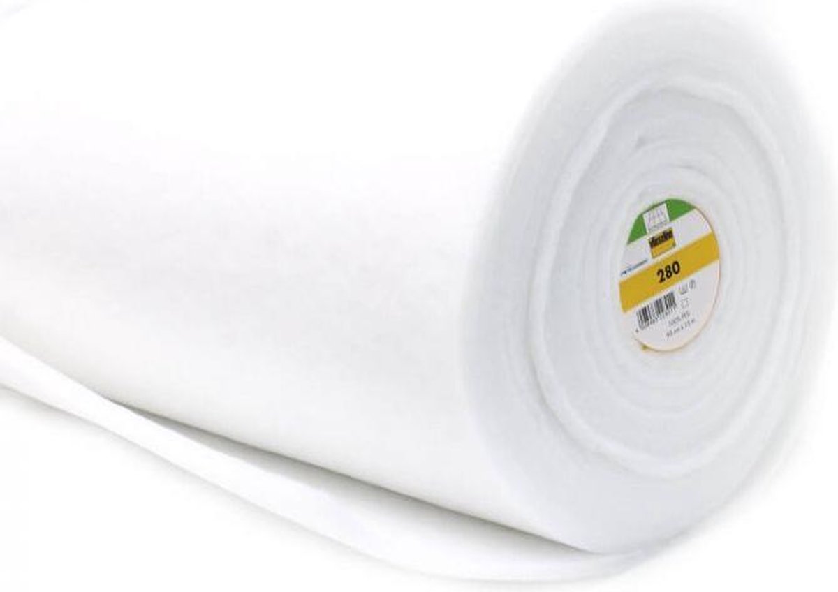 VLIESELINE VOLUMEVLIES 280 NAAIBAAR 90CM WIT - 1M