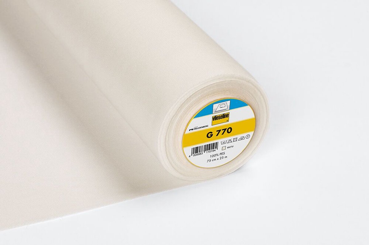 Vlieseline Fournituren - versteviging en tussenvoeringen - Vlieseline elastisch G770 Wit - Fournituren elastieken band - Wit - 1 meter