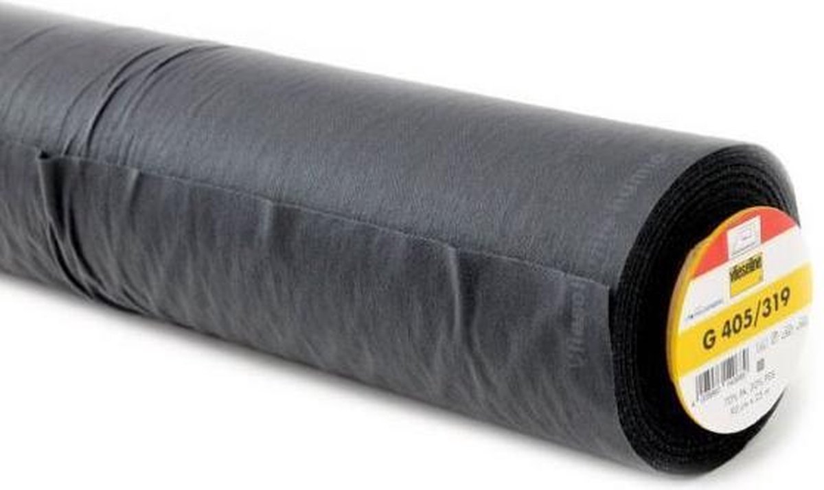 Vlieseline G405 90cm breed 1m lang zwart.